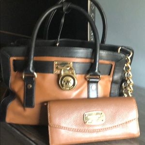 Michael Kors bag and wallet